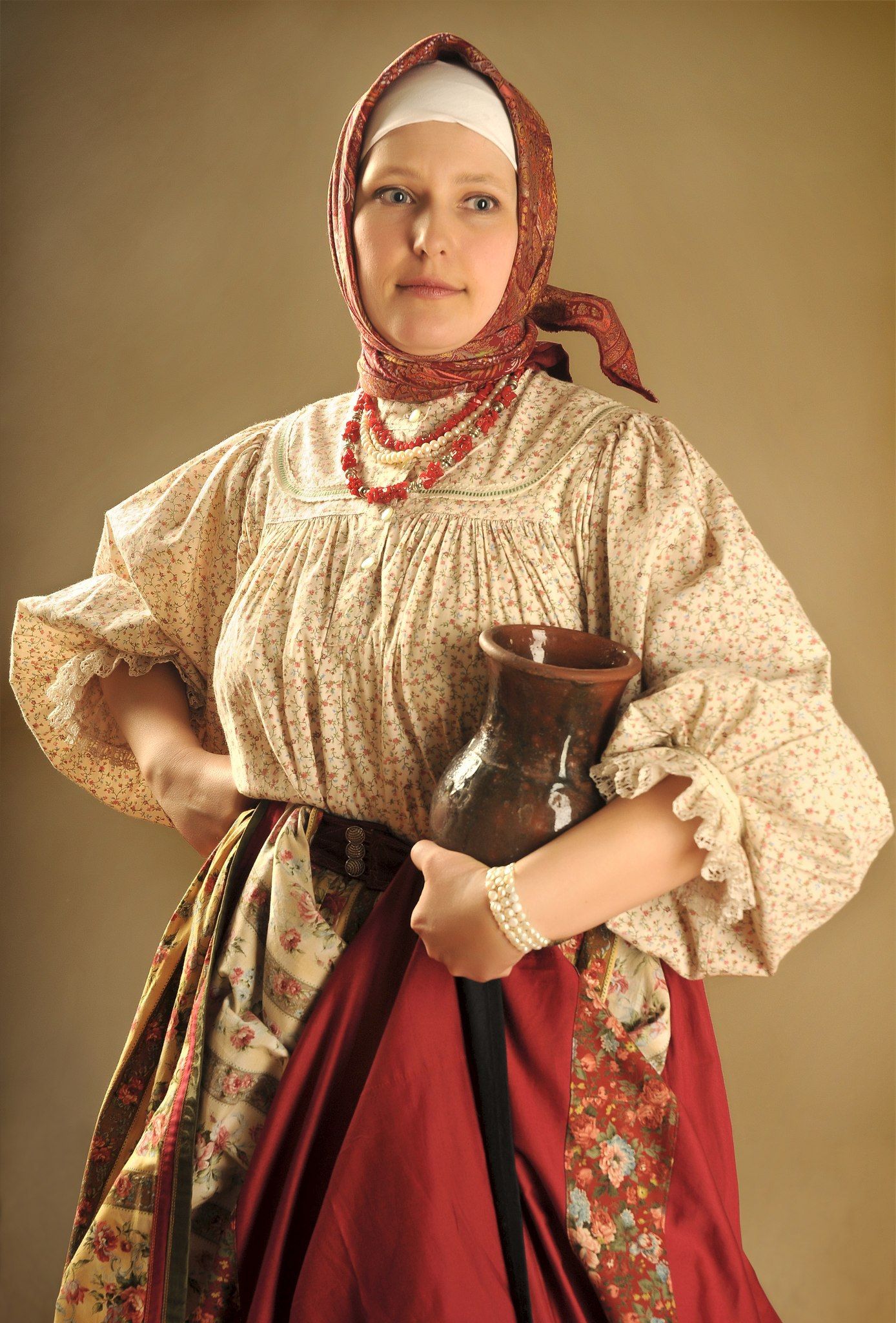 Girls in Slavic costumes in Amravati